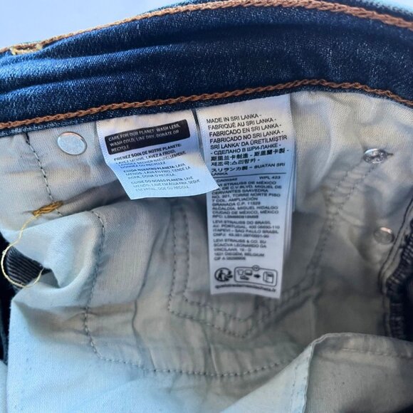 LEVI'S RIBCAGE STRAIGHT FULL LENGTH BUTTON FLY JEANS IN MEDIUM WASH - 31 - Picture 7 of 9